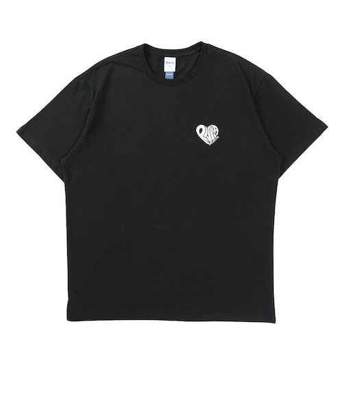 RV ハート 半袖Tシャツ RIV-26020-BK/WT