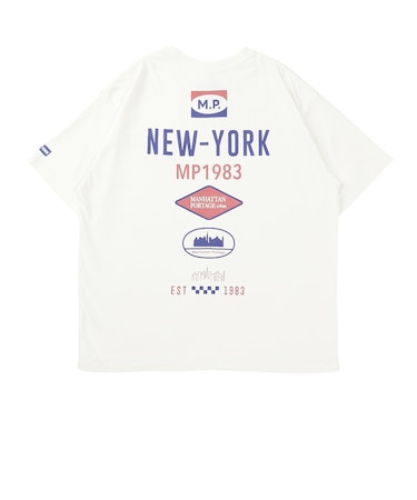 マンハッタンポーテージ（ManhattanPortage）バックプリント半袖Tシャツ 25-MP-M609 WHT