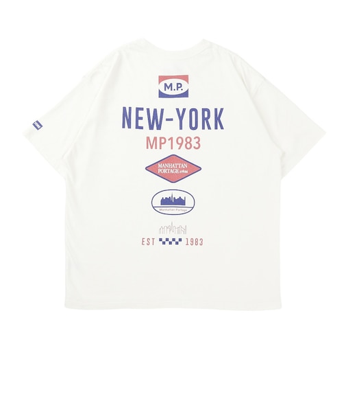 マンハッタンポーテージ（ManhattanPortage）バックプリント半袖Tシャツ 25-MP-M609 WHT
