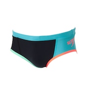 スピード（SPEEDO）競泳水着 メンズ 水泳 エフシーターンズ ショートボックス 黒×青 S-LLサイズ ST42650 KA トレーニング 練習用