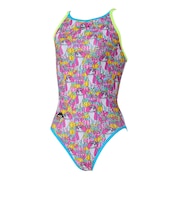 スピード(SPEEDO)競泳水着 レディース 水泳 モルガフラワードッグターンズスーツ STW02659MU PN