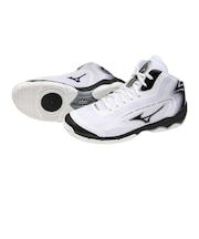 ミズノ(MIZUNO)スタジオシューズ ウエーブダイバースDE3 フィットネスシューズ ホワイト ブラック 31GF267401 スポーツ シューズ トレーニ…