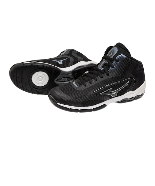 ミズノ(MIZUNO)スタジオシューズ ウエーブダイバースDE3 フィットネスシューズ ブラック シルバー 31GF267409 スポーツ シューズ トレーニ…