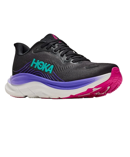 ホカ(HOKA)ランニングシューズ ジョギングシューズ クリフトン 11 ブラック パープル 1176573-BNNN