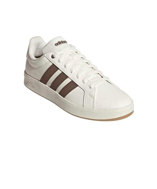 アディダス(adidas)スニーカー スポーツシューズ グランドコートベース 3.0 ホワイト ブラウン OTL61-KK4826 スポーツ カジュアル シュ…