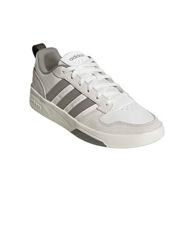 アディダス（adidas）スニーカー スポーツシューズ コートウェーブ ホワイト グレー OQN06-KI9128 スポーツ カジュアル シューズ