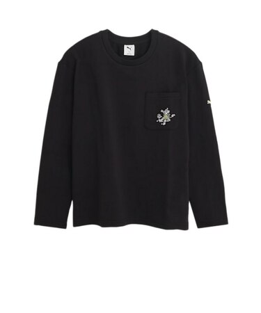 プーマ（PUMA）ESS エレベーテッド MX ベビー TR 長袖Tシャツ 696881 01 BLK