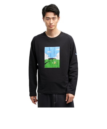 プーマ（PUMA）ESS エレベーテッド MX ベビーテリー 長袖 Tシャツ 638531 01 BLK