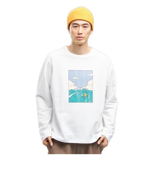 プーマ（PUMA）ESS エレベーテッド MX ベビーテリー 長袖 Tシャツ 638531 02 WHT