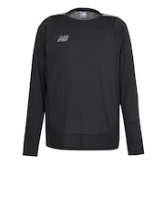 ニューバランス(new balance)サッカーウェア Black Out 杢 接触冷感ロングスリーブシャツ MT62A0VSBKH