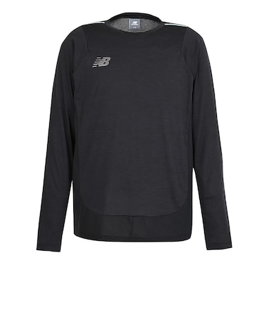 ニューバランス（new balance）サッカーウェア Black Out 杢 接触冷感ロングスリーブシャツ MT62A0VSBKH