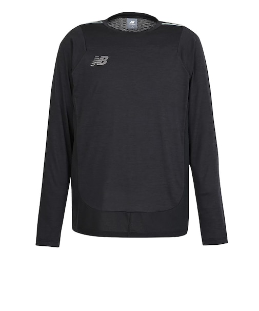 ニューバランス（new balance）サッカーウェア Black Out 杢 接触冷感ロングスリーブシャツ MT62A0VSBKH
