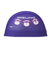 ミズノ（MIZUNO）スイムキャップ 水泳 メッシュキャップ 紫 M-Lサイズ N2JWD50869 かわうそくん スイミングキャップ メッシュ