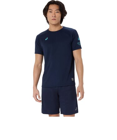 アシックス（ASICS）バレーボールウェア ドライロゴグラフィックTシャツ 2033C184.400