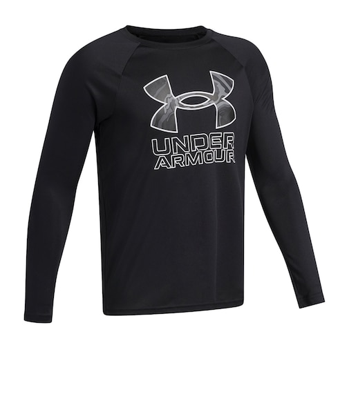 アンダーアーマー（UNDER ARMOUR）テック ハイブリッド プリント フィル ロングスリーブ Tシャツ  長袖 1380470 006