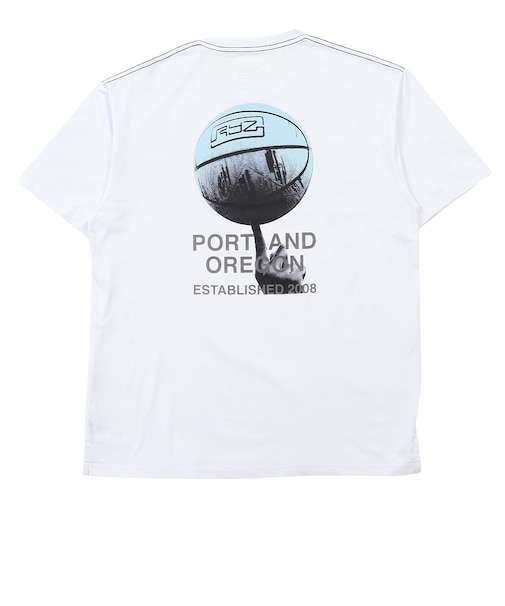 ライズ（RYZ）バスケットボールウェア FINGER SPIN 半袖Tシャツ RZ30CD26SS0034 WHT