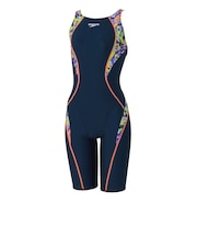 スピード（SPEEDO）競泳水着 レディース 水泳 フレックスシグマニューミニオープンバックニースキン WA承認 紫 S-LLサイズ SCW12652F PU