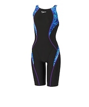 スピード（SPEEDO）競泳水着 レディース 水泳 フレックスシグマニューミニオープンバックニースキン WA承認 青 S-LLサイズ SCW12652F BL