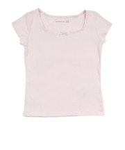 アバクロンビー&フィッチ（Abercrombie & Fitch）ジュニア POINTELLE スクエアネック 半袖Tシャツ 43AG42-AEO