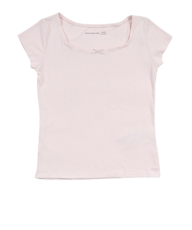 アバクロンビー&フィッチ（Abercrombie & Fitch）ジュニア POINTELLE スクエアネック 半袖Tシャツ 43AG42-AEO