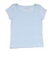アバクロンビー&フィッチ(Abercrombie & Fitch)ジュニア POINTELLE スクエアネック 半袖Tシャツ 43AG42-BA7