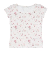 アバクロンビー&フィッチ(Abercrombie & Fitch)ジュニア POINTELLE スクエアネック 半袖Tシャツ 43AG42-W7M