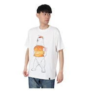 ゴースローキャラバン（GOSLOWCARAVAN）DOMDOM×GSC 手作り厚焼きたまごバーガークマ Tシャツ 341961 WHT ホワイト