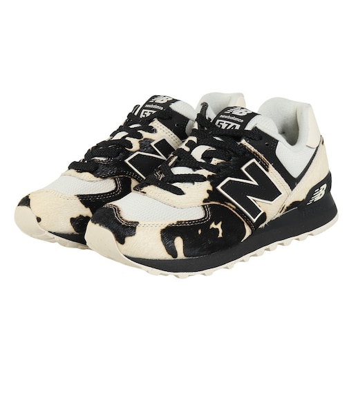 ニューバランス(new balance)スニーカー ランニングシューズ 574 ホワイト ブラック W574PH B スポーツ カジュアル シューズ