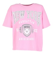 アバクロンビー&フィッチ（Abercrombie & Fitch）ガールズ AFG NEW YORK CREST BOXY Tシャツ 43AJ75-ACI