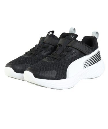 プーマ（PUMA）ジュニアスポーツシューズ ベルクロ ベルト付き スニーカー スピードモンスター V5 ブラック GR 31396005 カジュアル シューズ