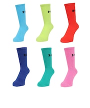アンダーアーマー（UNDER ARMOUR）パフォーマンスコットン クルーソックス 6足組 6009942 400