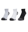 アンダーアーマー（UNDER ARMOUR）パフォーマンステック ローカット ソックス 3足組 6015137 011