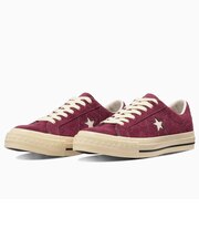 コンバース(CONVERSE)スニーカー タウンシューズ ワンスター エイジド スエード AG バーガンディ 33703201 スポーツ カジュアル シューズ