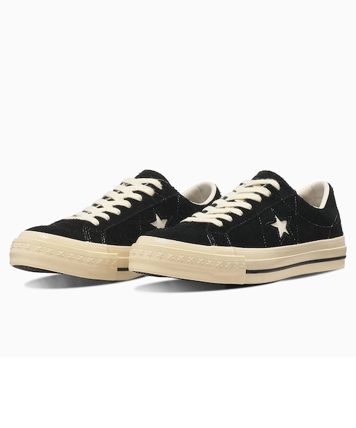 コンバース(CONVERSE)スニーカー タウンシューズ ワンスター エイジド スエード AG ブラック 33703200 スポーツ カジュアル シューズ