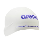 アリーナ（ARENA）スイミングキャップ 水泳 アクアフォースウェーブキャップ ソフトタイプ WA承認 白×紫 M-Lサイズ AS6SSC00UB WHPP