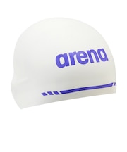 アリーナ（ARENA）スイミングキャップ 水泳 アクアフォース3Dキャップ ソフトタイプ WA承認 白×紫 M-Lサイズ AS6SSC02UB WHPP