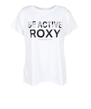 ロキシー(ROXY)水陸両用 フィットネス BE ACTIVE 箔MIXプリント 半袖Tシャツ RST264543 WHT