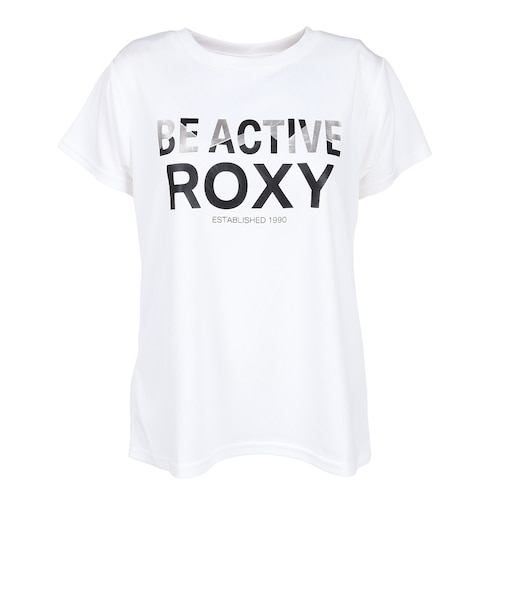 ロキシー(ROXY)水陸両用 フィットネス BE ACTIVE 箔MIXプリント 半袖Tシャツ RST264543 WHT