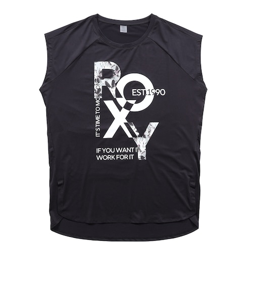 ロキシー(ROXY)水陸両用 フィットネス FEEL FREE ラグランチュニックTシャツ RST264542 BLK
