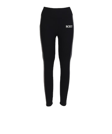 ロキシー(ROXY)水陸両用 フィットネス EARTHY CRISP 配色リブ切替レギンス RPT264504 BLK