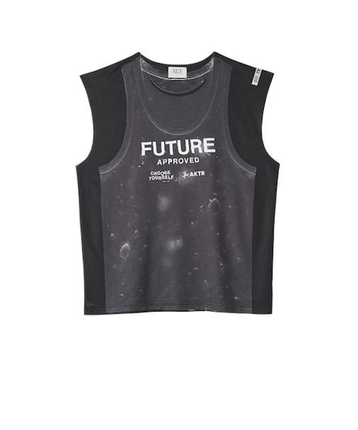 アクター（AKTR）バスケットボールウェア F.A. FAKE SP スリーブレスTシャツ 226-001005 BK