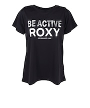 ロキシー（ROXY）水陸両用 フィットネス BE ACTIVE 箔MIXプリント 半袖Tシャツ RST264543 BLK