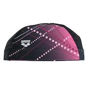 アリーナ（ARENA）スイムキャップ 水泳 テキスタイルキャップ 黒×ピンク 54-59cm AS6FSC76U BKPK スイミングキャップ トリコットキャ…