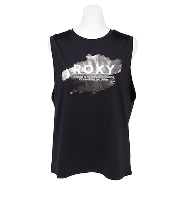 ロキシー(ROXY)水陸両用 フィットネス STAY WITH HOPE 箔プリントロゴタンクトップ RSL264546 BLK