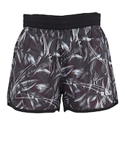 ロキシー（ROXY）フィットネス FEEL FREE 柄プリントショートパンツ RPT264530 BLK