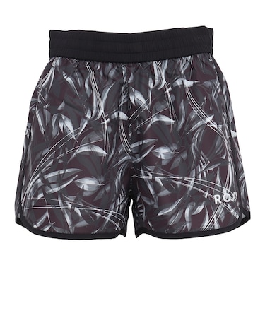 ロキシー(ROXY)フィットネス FEEL FREE 柄プリントショートパンツ RPT264530 BLK