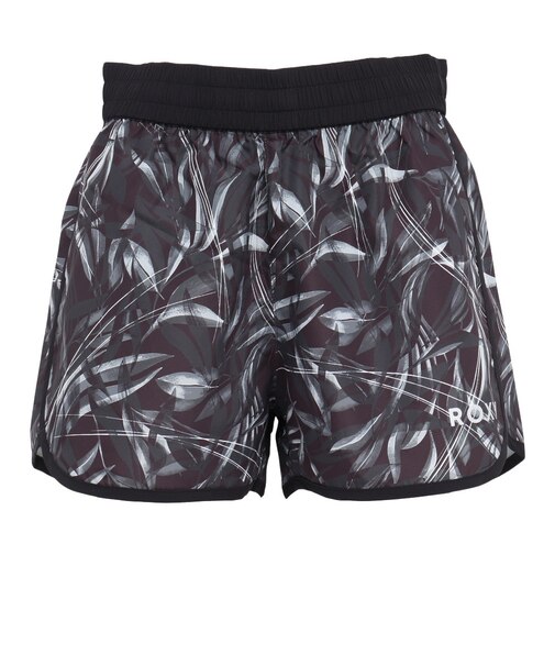 ロキシー(ROXY)フィットネス FEEL FREE 柄プリントショートパンツ RPT264530 BLK