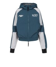 ロキシー(ROXY)フィットネス EARTHY CRISP 配色ダブルジップフーディー パーカー RJK264501 BGR
