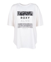 ロキシー（ROXY）水陸両用 フィットネス FEEL FREE バックロング グラフィック半袖Tシャツ RST264532 WHT