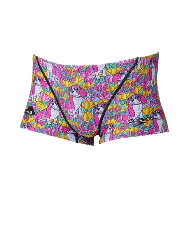 スピード（SPEEDO）競泳水着 メンズ 水泳 モルガフラワードッグターンズボックス ピンク S-Lサイズ ST52659MU PN レッグ丈 トレーニング水着